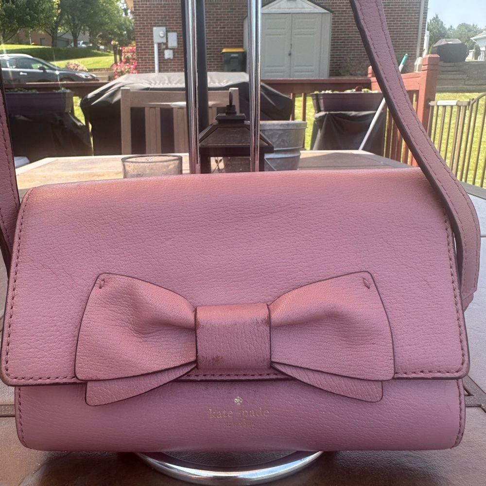 Kate Spade Pink Bow Crossbody Bag Women’s - Picture 2 of 14
